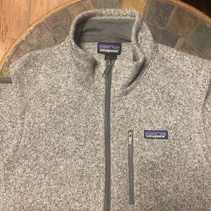 Patagonia men’s classic sweater vest Heather gray-large-like new-hip length